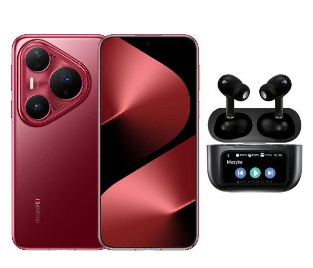 Huawei Pura 80 Pro 12/512GB czerwony 120Hz + Smart Buds Pro - 1515480 - zdjęcie
